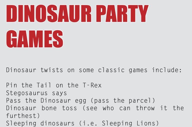dinosaur themed activities for kids