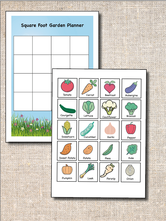 Gardening Scavenger Hunt free printable