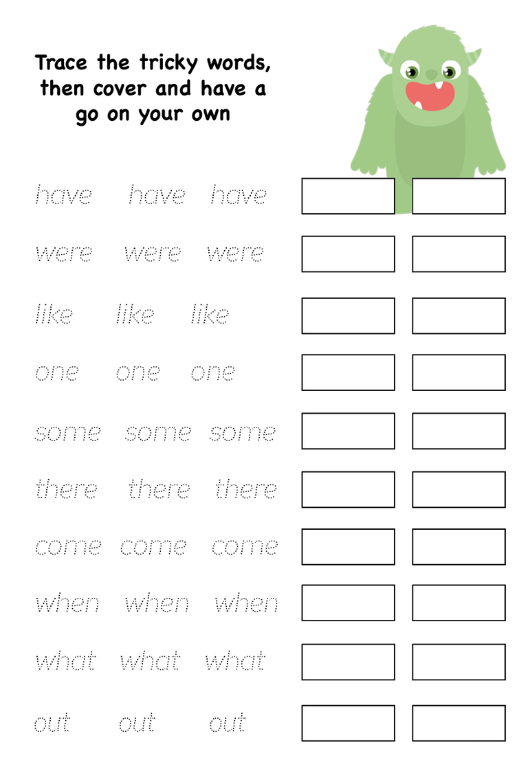 free phonics printable