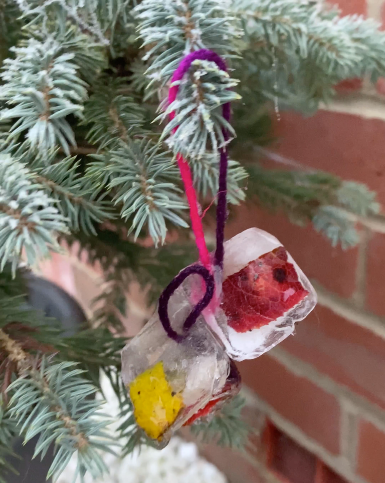 ice baubles winter activities for kids